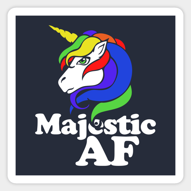 Majestic AF Unicorn Sticker by bubbsnugg